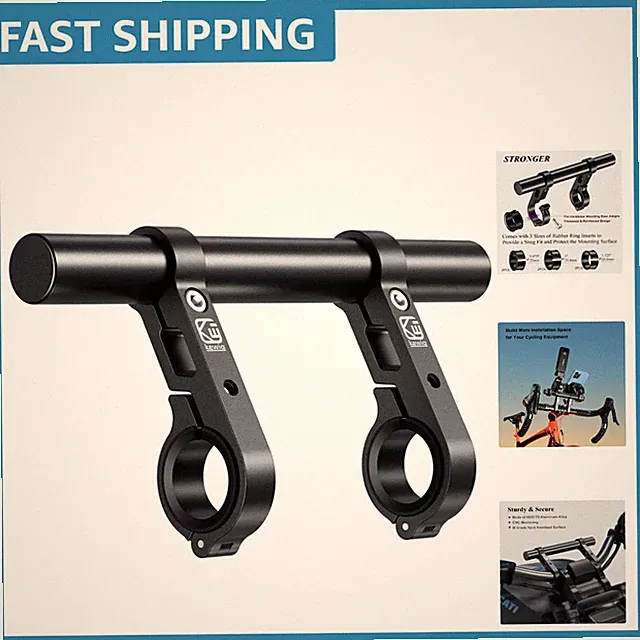 8'' Aluminum Handlebar Extender for Bikes & Motorcycles - Adjustable Fit