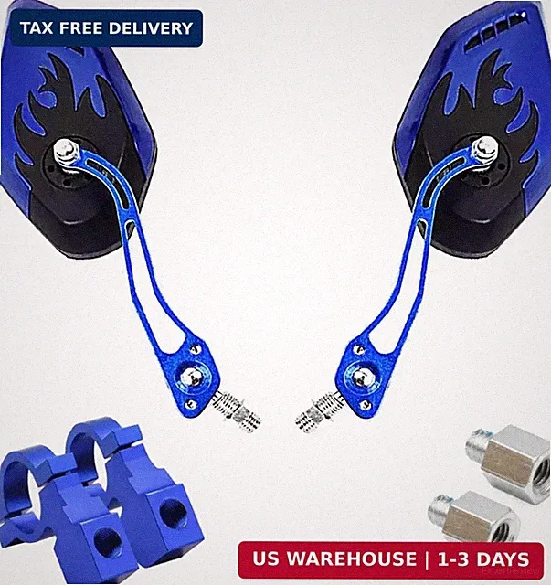 Bicycle Mirrors for Handlebars, Adjustable Rearview Mirror for Motorcycle...