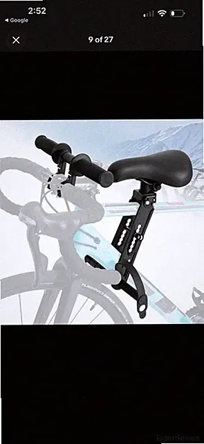 Bicycle Universal Adjustable Seat Child Saddle Front Frame Handlebar