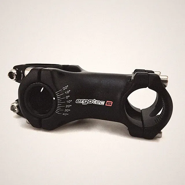 Ergotec Adjustable Bike Bicycle Stem 28.6 x 80mm handlebar clamp: 25.4 mm Black