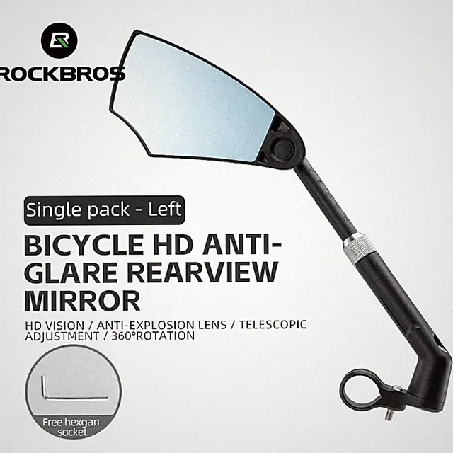 Handlebar Bike Mirror Left&Right 360° Adjustable&Foldable Mirror for Safe Riding