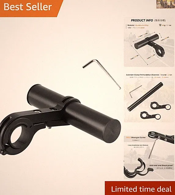 Multifunctional Bicycle Handlebar Extender Clamp - Easy Mount & Adjust Design
