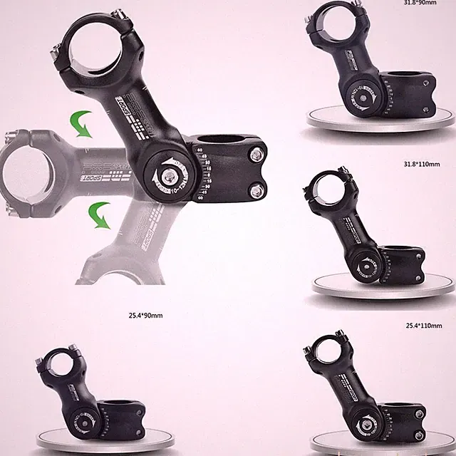 New 25.4/31.8mm MTB Bicycle Handlebar Mountain Road Bike Adjustable Stem Riser