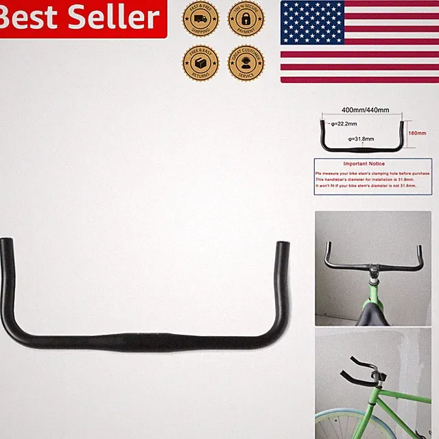 Performance Bullhorn Handlebar Black Alloy 31.8mm 400mm Road Fixed Gear Bike