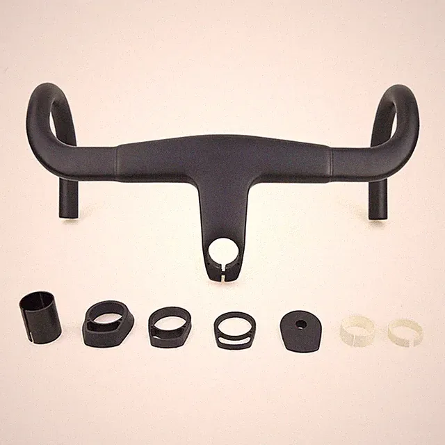 Road Bike Handlebar Carbon Internal Integrated Drop Bar with Adjustable 28.6mm