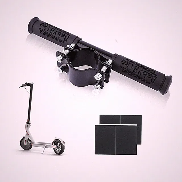 Scooter Kids Handle Grip Bar Non-Slip Adjustable Child Safe Holder black