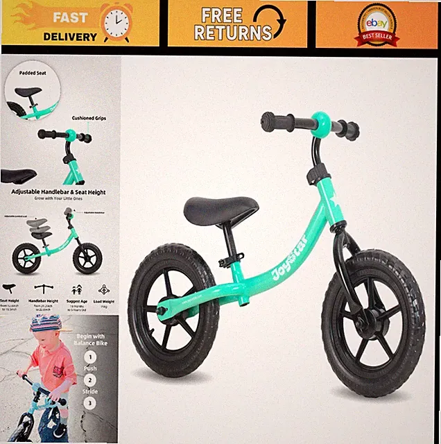 Toddler Balance Bike for 2-5 Years, No Pedal, Adjustable Seat & Handlebar, Gift