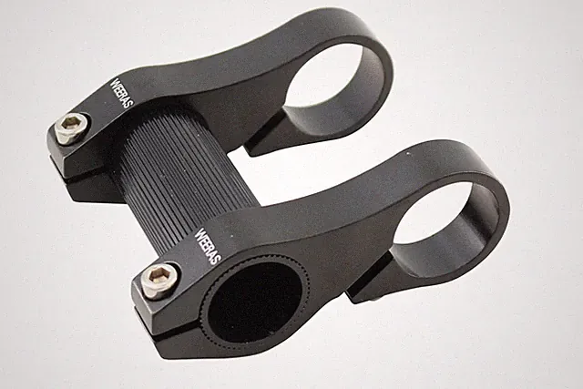 WEERAS Double-Stem 25.4mm Handlebar Riser Adapter Ultralight Bike for Folding...